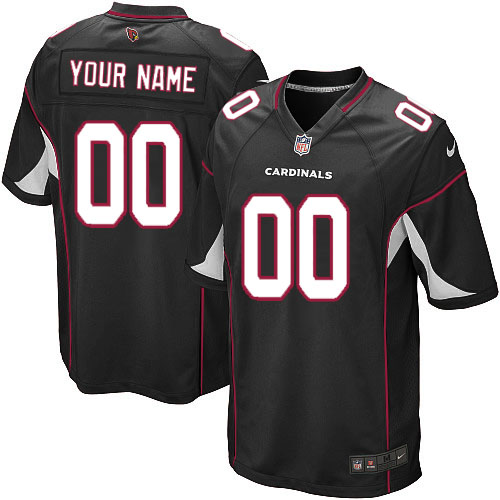 Youth Elite Nike Jersey Black Alternate - Customized NFL Arizona Cardinals